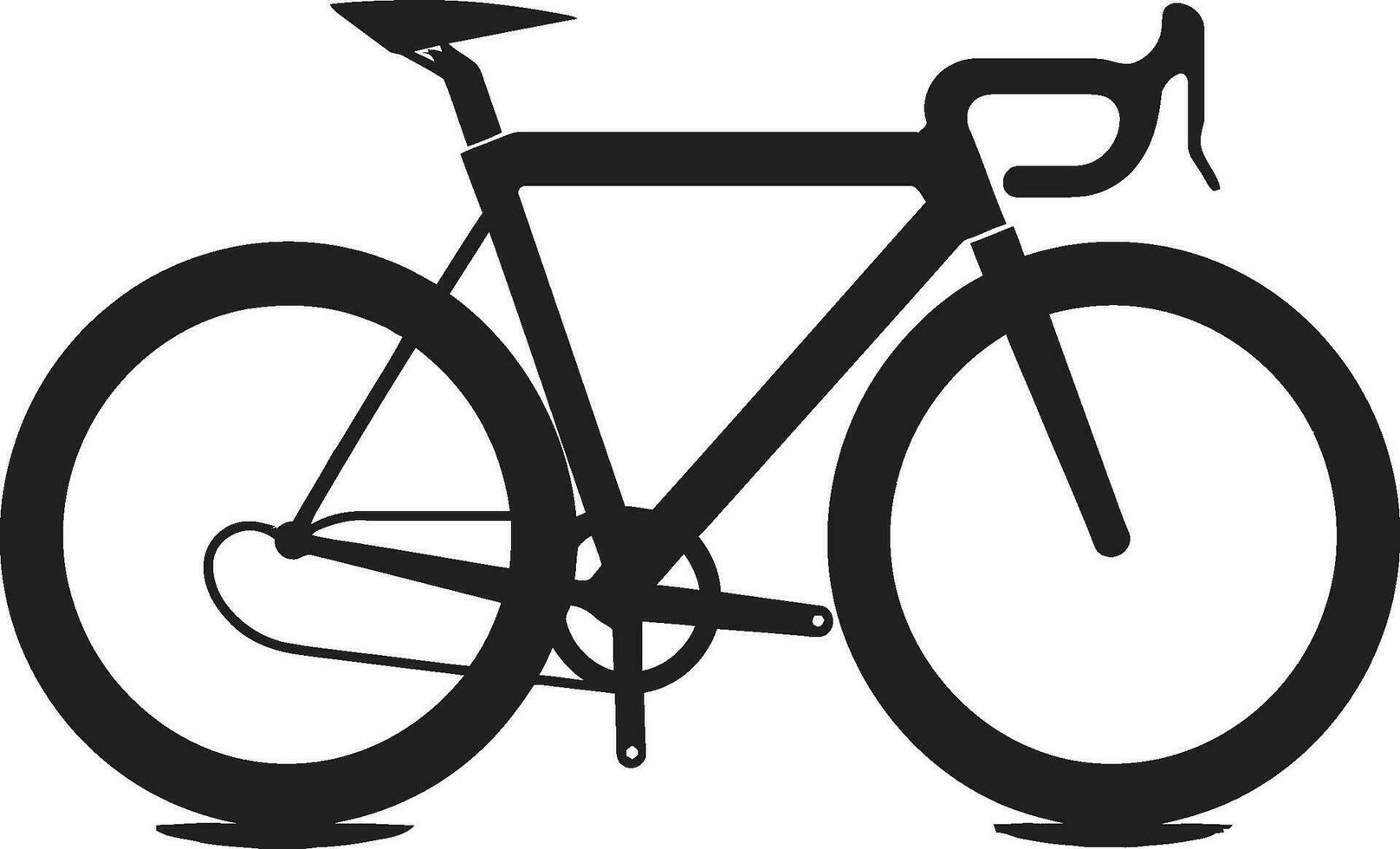 stadspedaal vector fiets embleem klassiek wiel zwart fiets icoon ontwerp