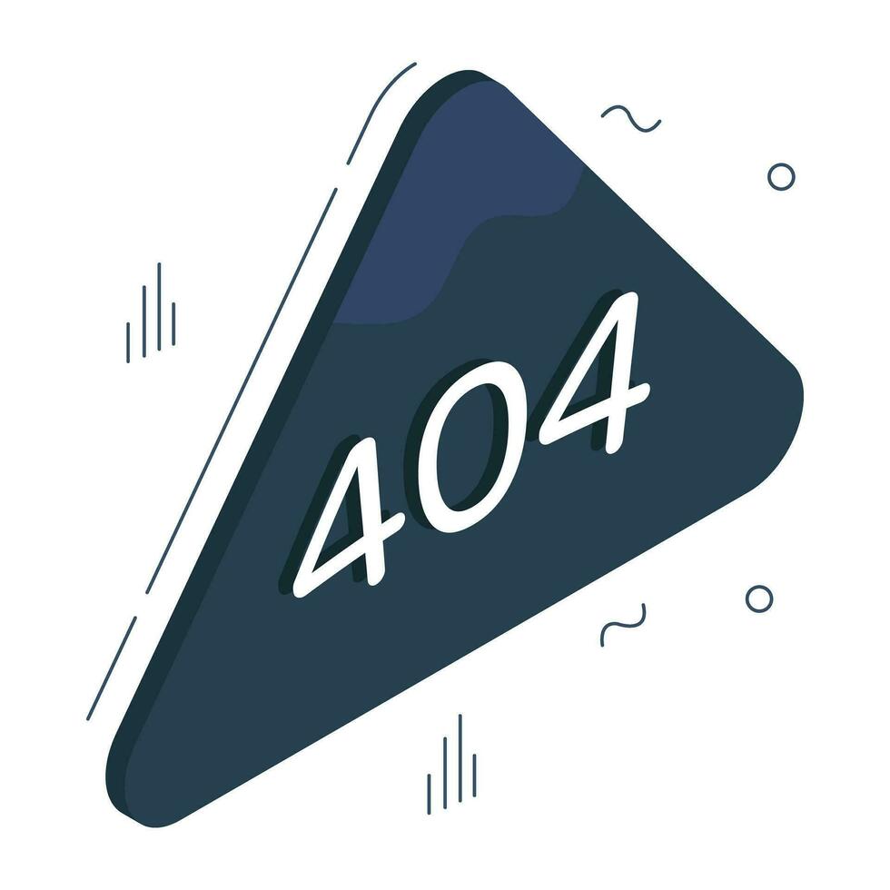 een creatief ontwerp vector van fout 404