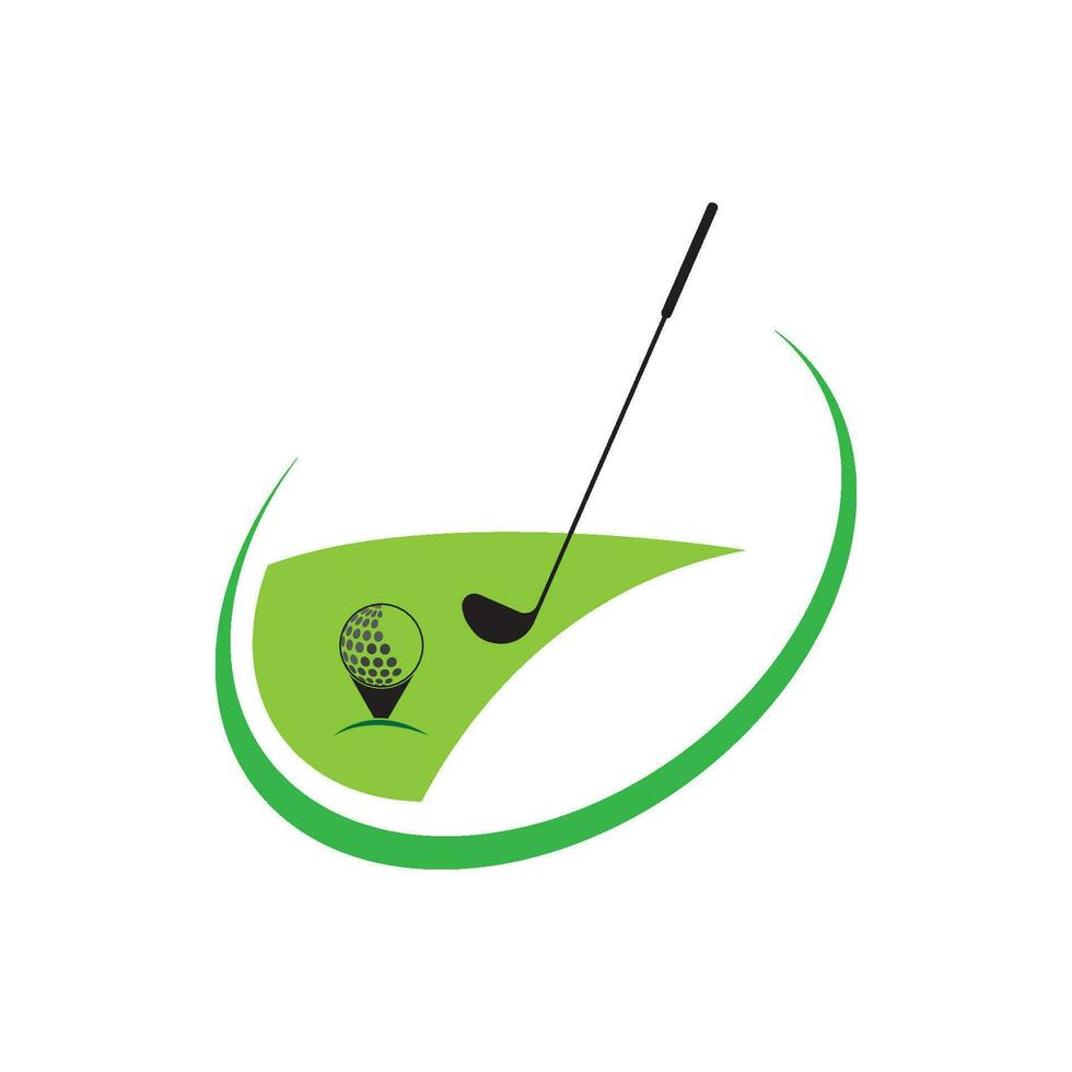 golf logo sjabloon vectorillustratie vector