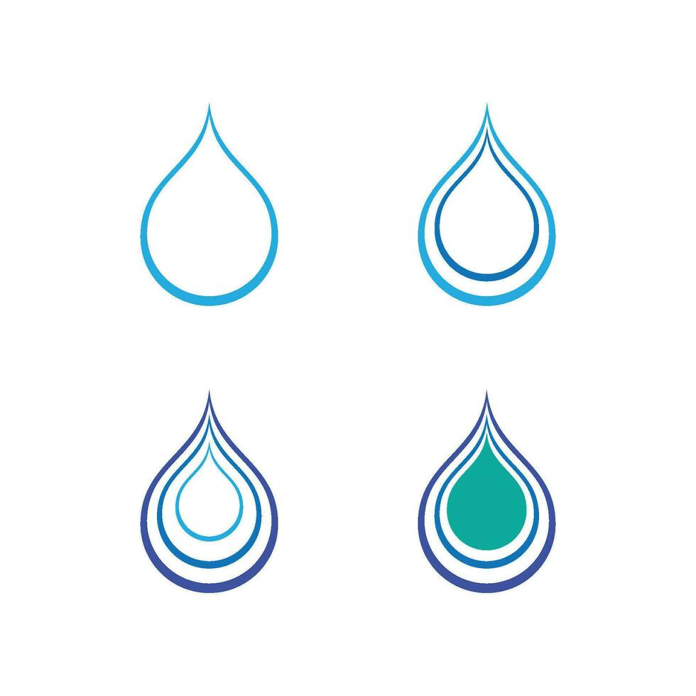 waterdruppel logo sjabloon vector