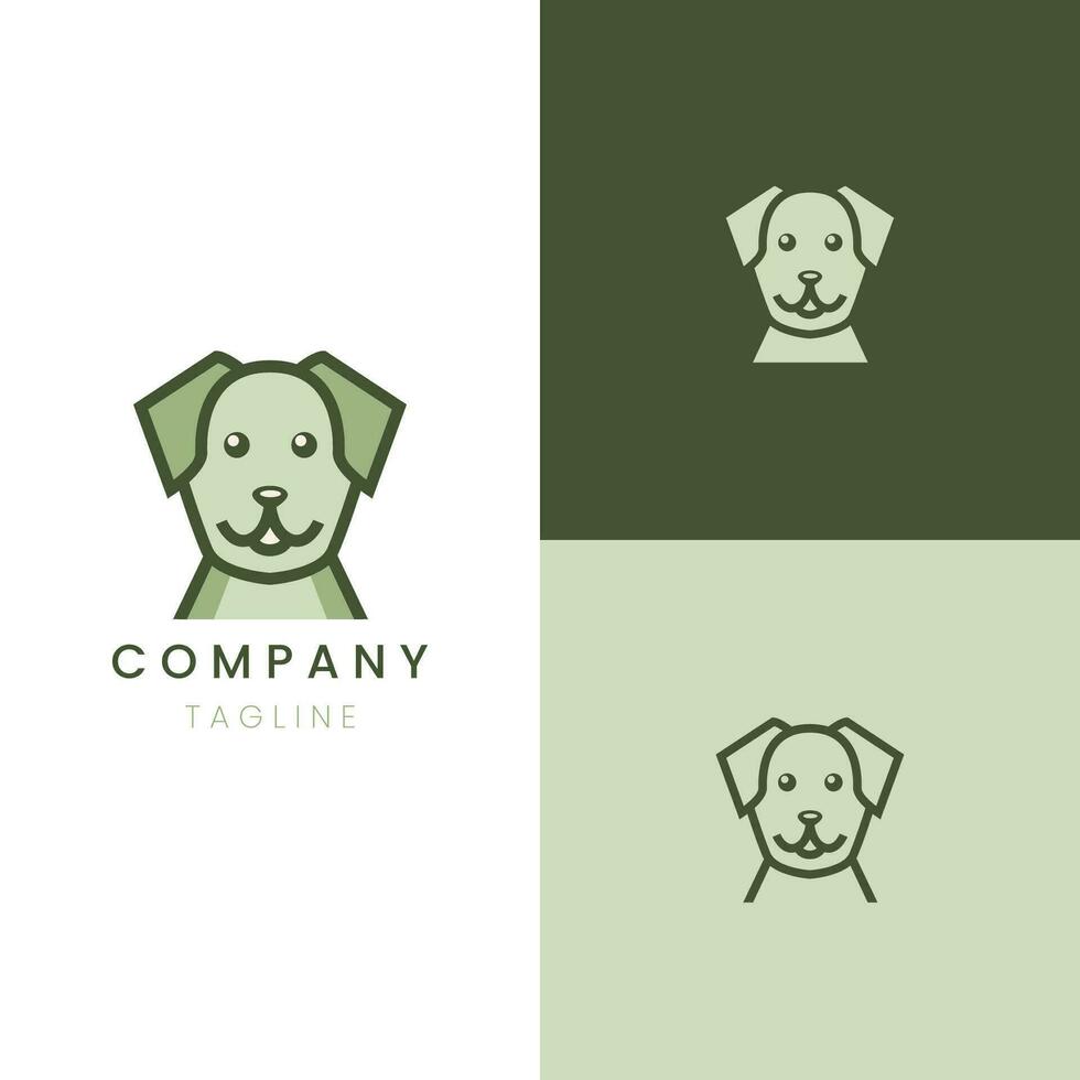 uniek hond logo ontwerp creativiteit blended met elegant tintje vector