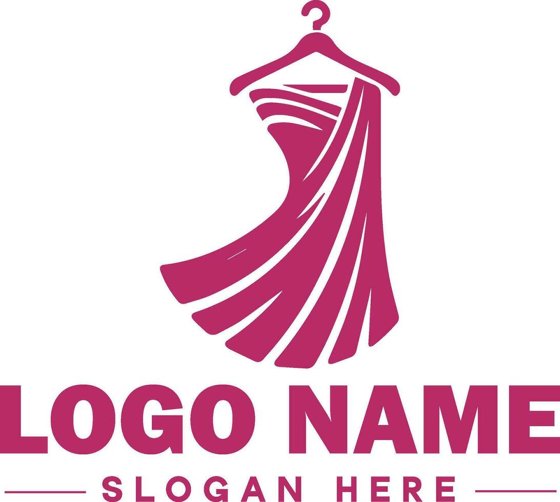 mode logo luxe aantrekkingskracht elegant logo icoon schoon vlak modern minimalistische bedrijf logo bewerkbare vector