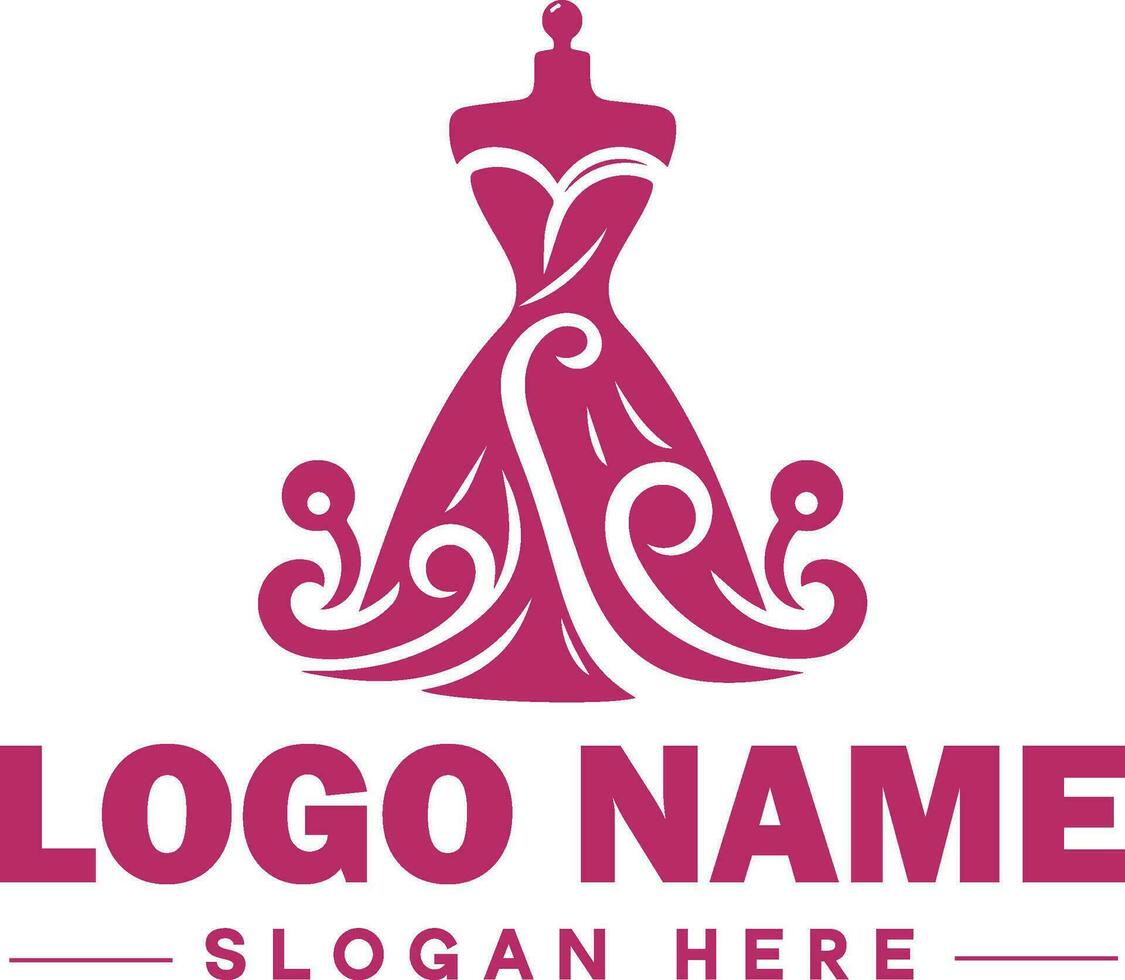 mode logo luxe aantrekkingskracht elegant logo icoon schoon vlak modern minimalistische bedrijf logo bewerkbare vector