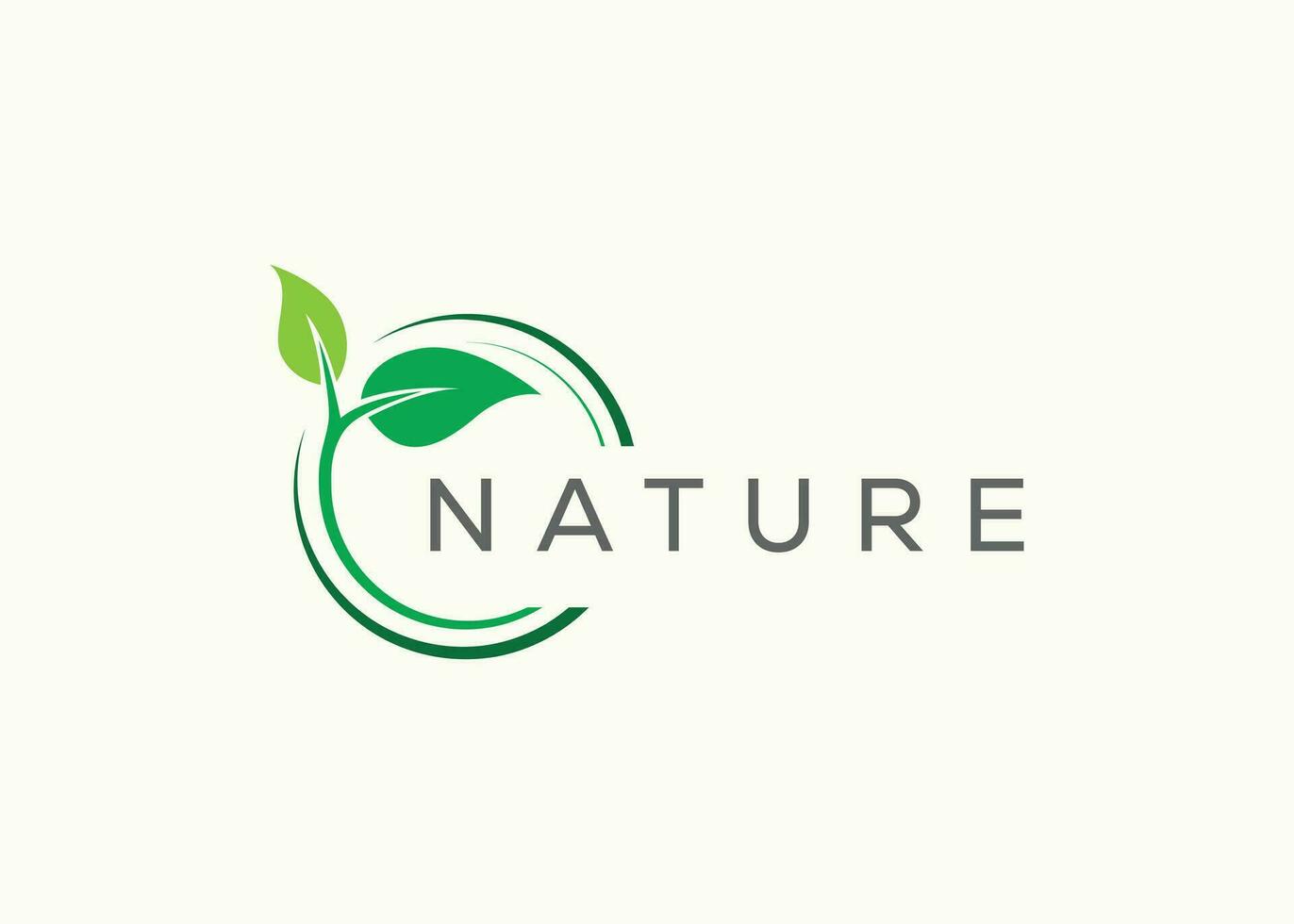 groen blad logo ontwerp vector sjabloon. natuur groei blad vector logo.