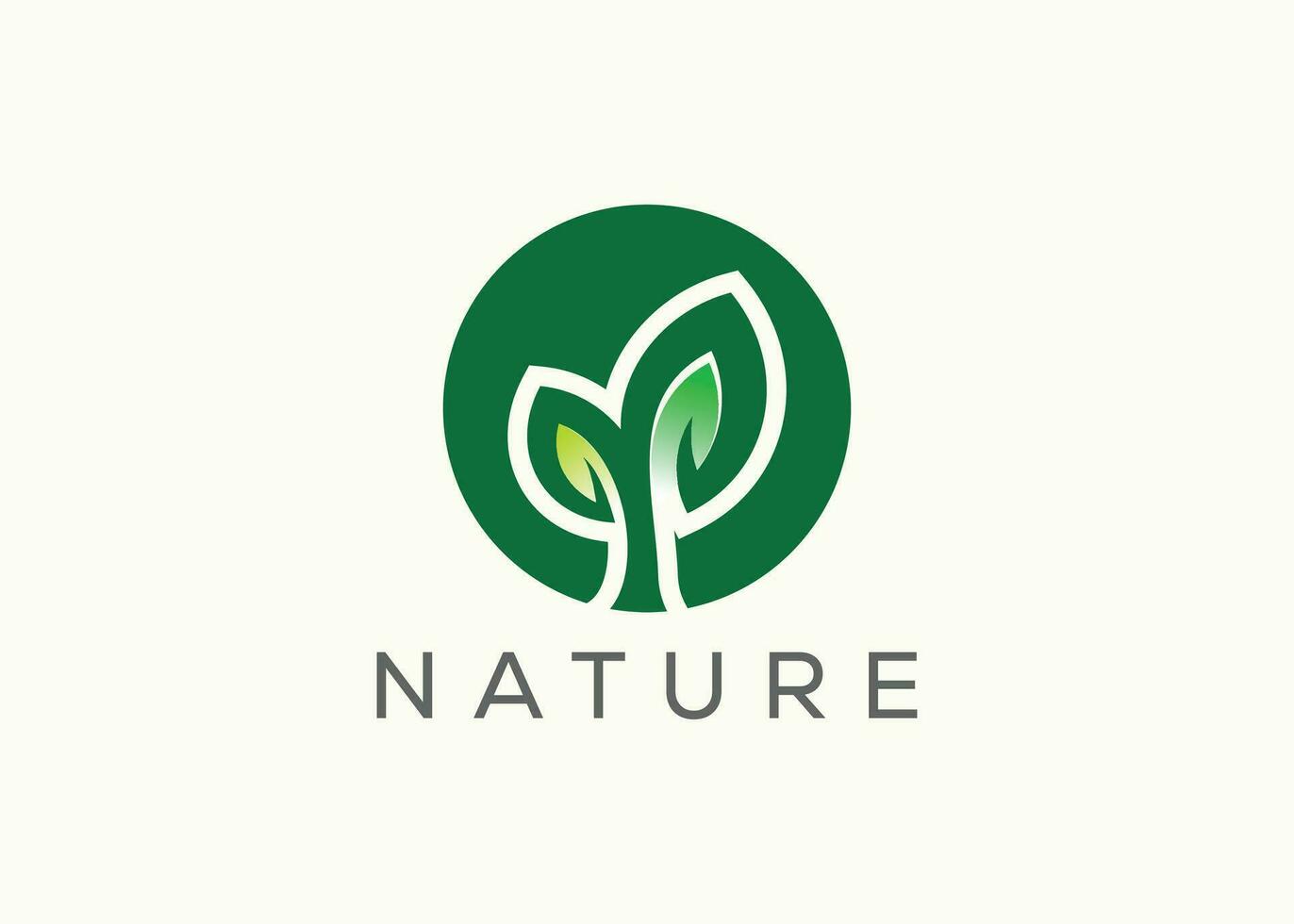 groen blad logo ontwerp vector sjabloon. natuur groei blad vector logo.