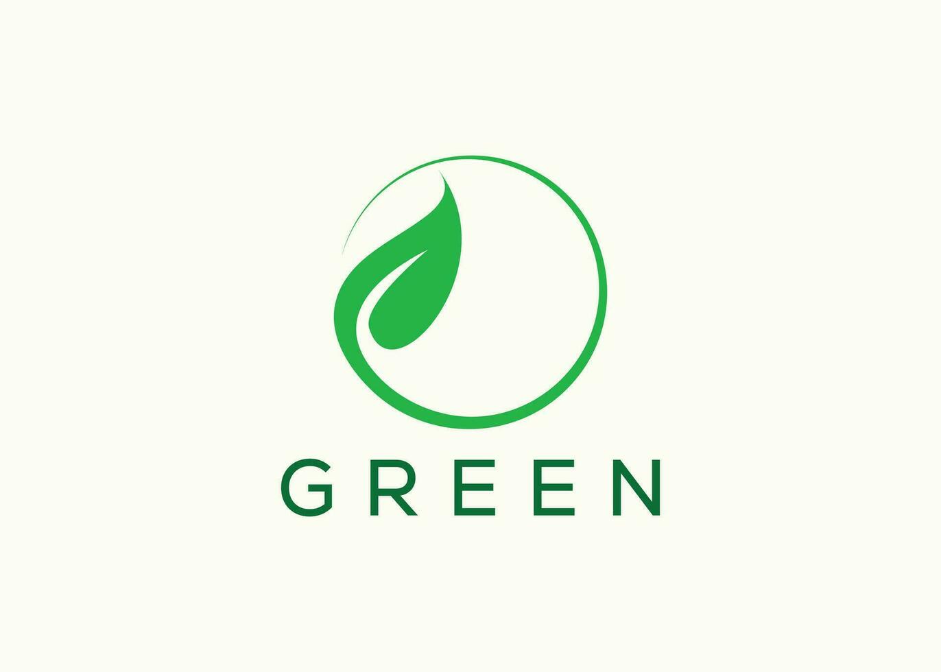 groen blad logo ontwerp vector sjabloon. natuur groei blad vector logo.