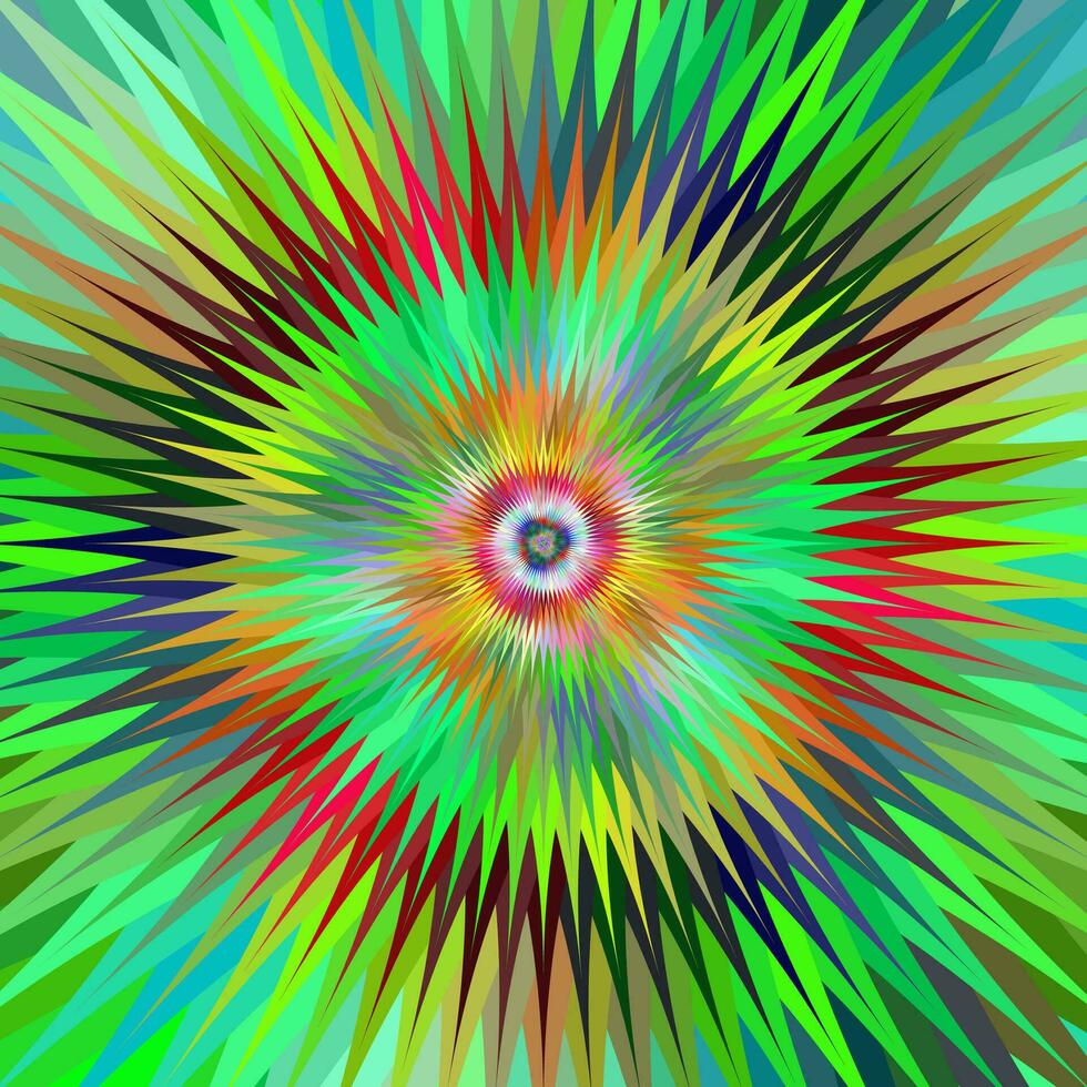 veelkleurig abstract ster fractal ontwerp vector