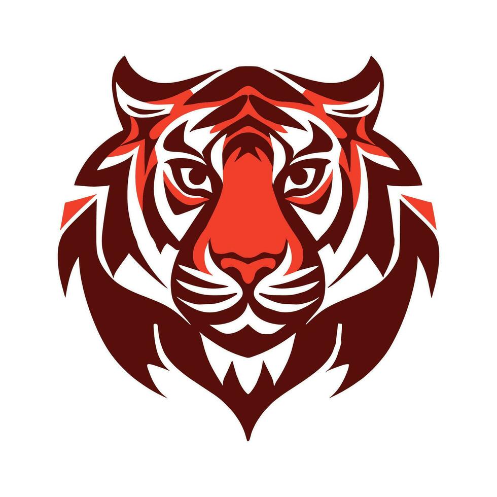 modern minimalistische logo tijger vector