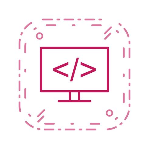 Vectorpictogram programmeren vector