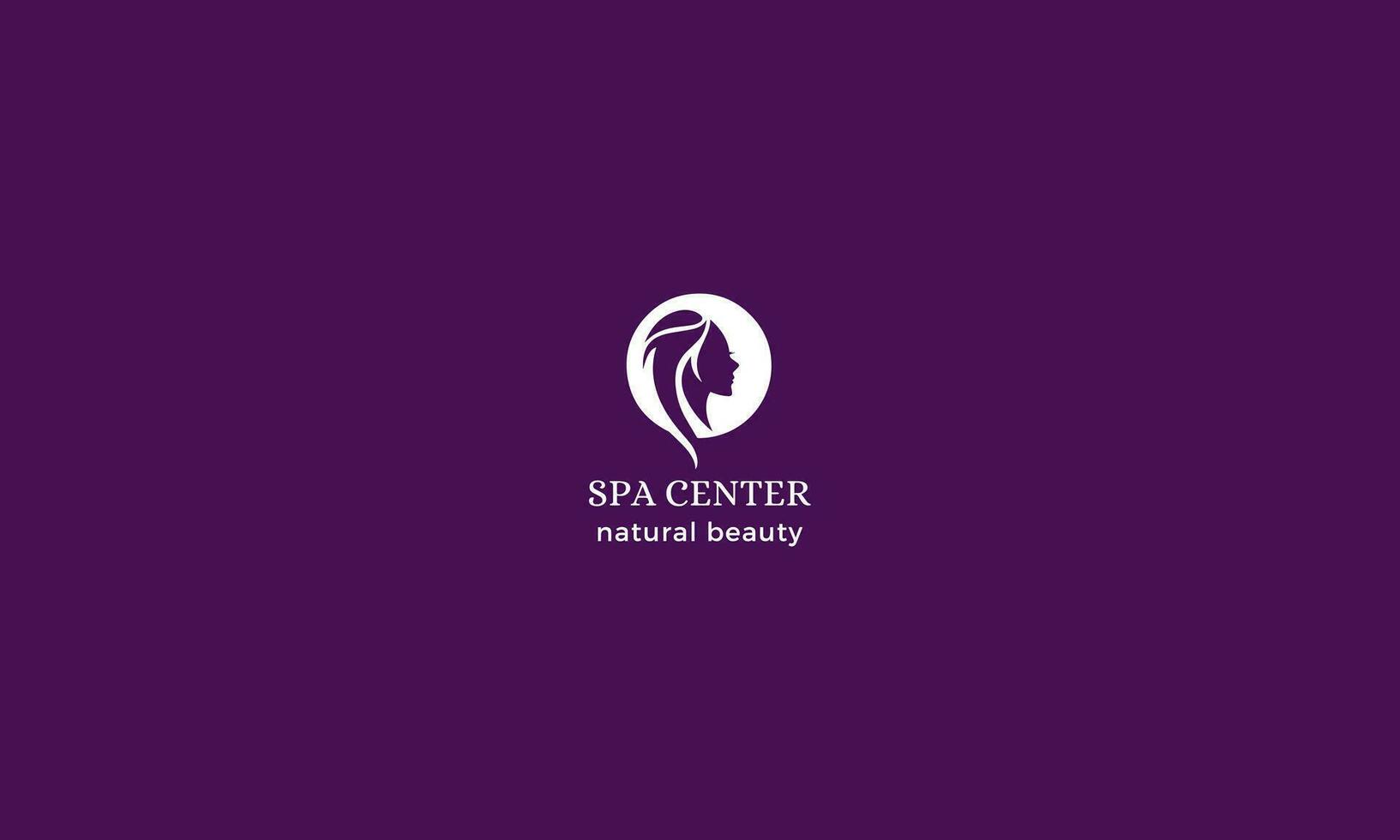 schoonheid salon logo met creatief concept en uniek element ontwerp vector