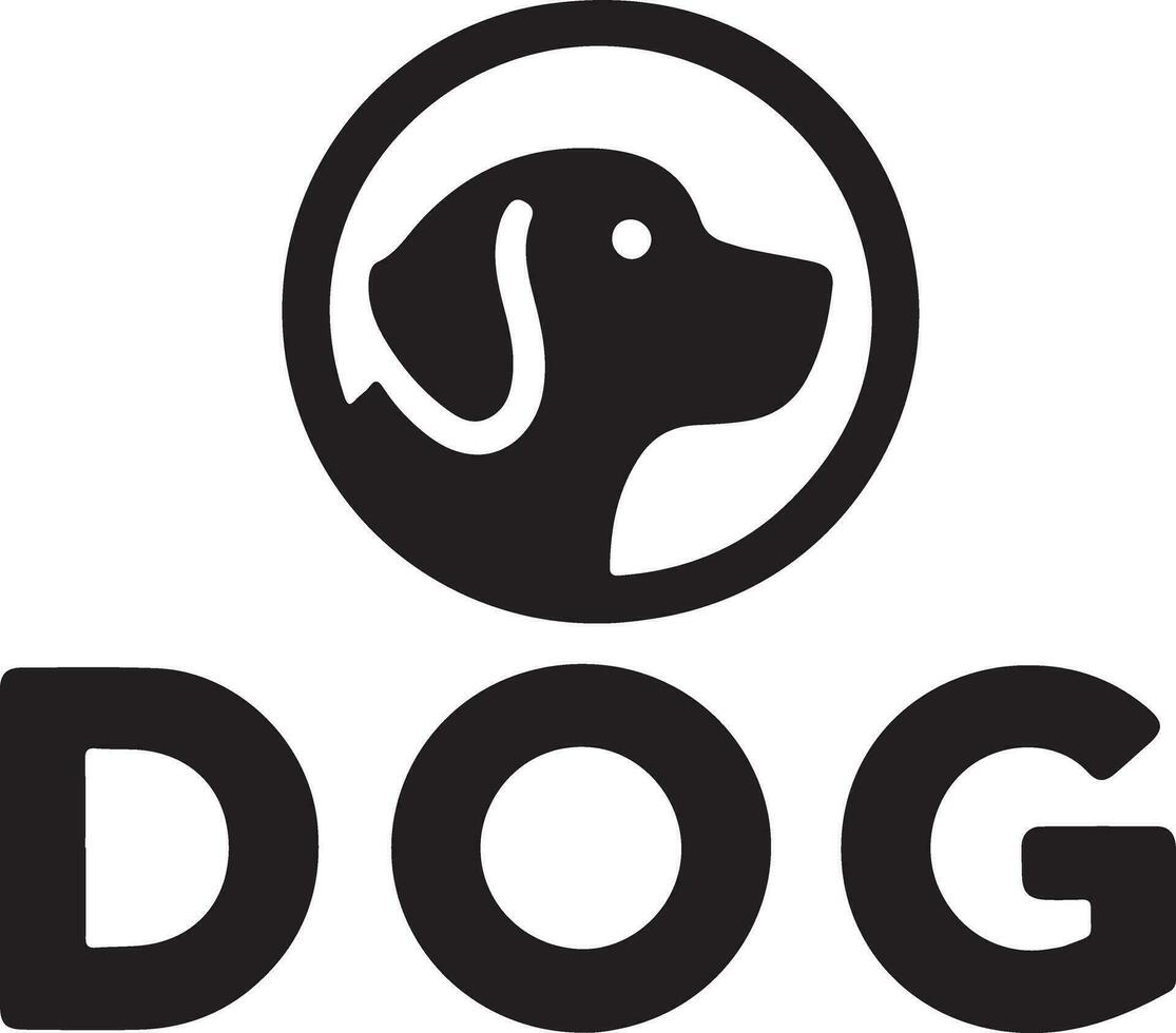 hond hoofd logo vector kunst illustratie, zwart kleur hoofd logo