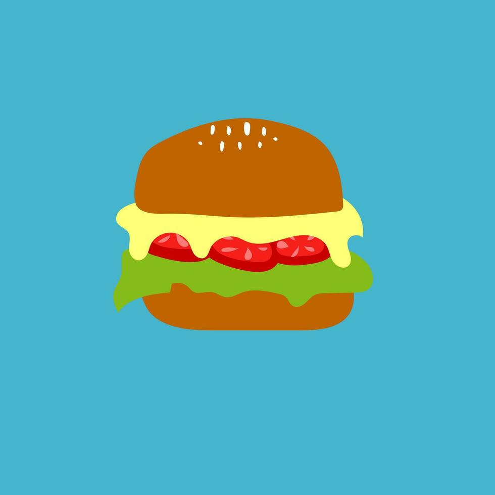 hamburger smakelijk vector