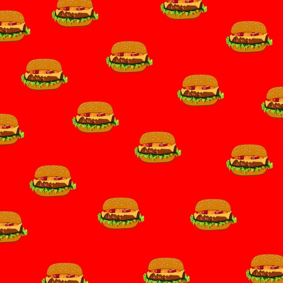 hamburgers patroon vector