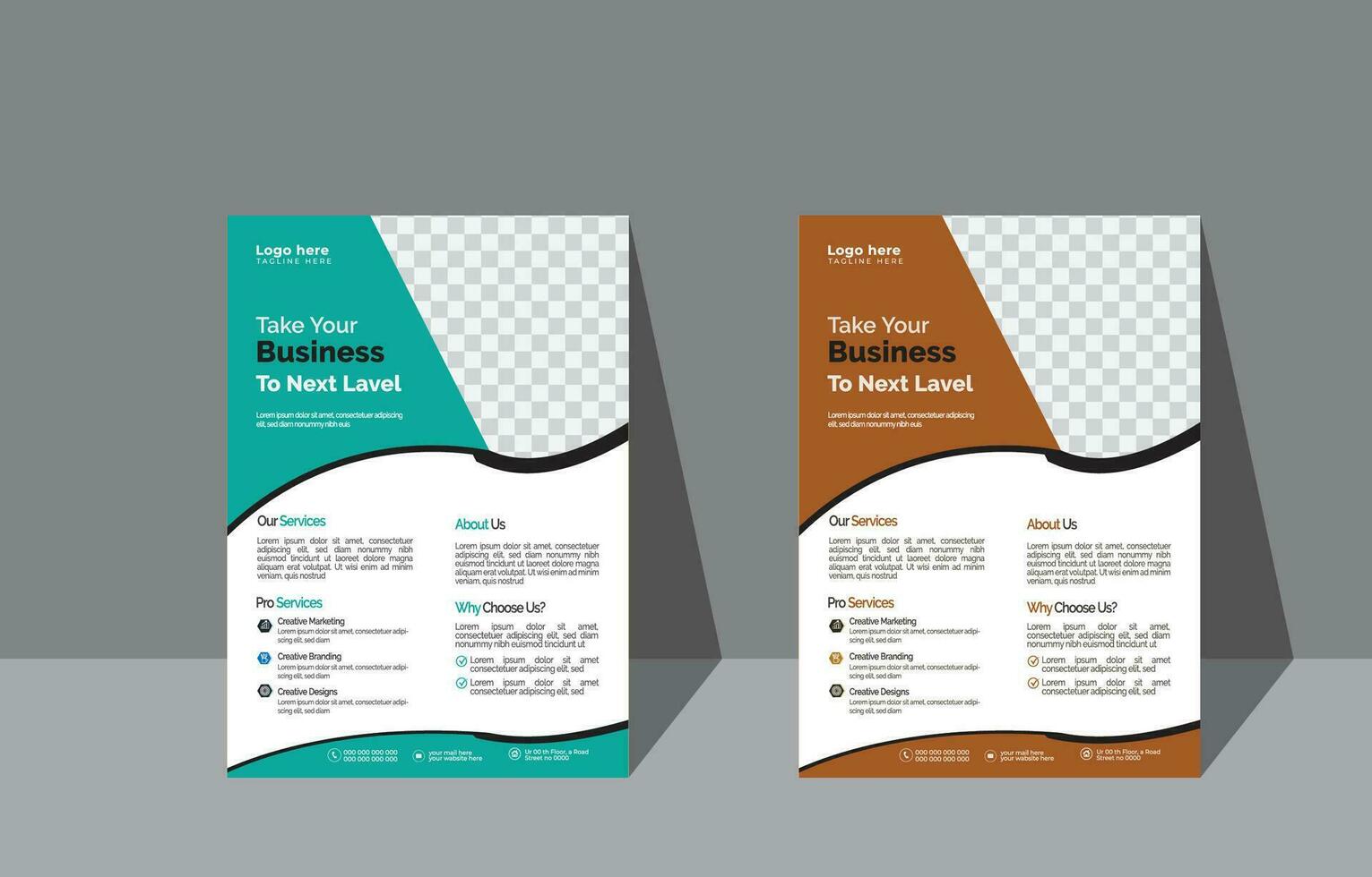 poster folder tamfje brochure Hoes ontwerp lay-out ruimte vector illustratie sjabloon in a4 grootte