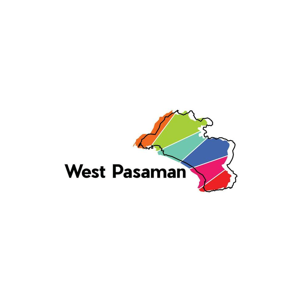 vector kaart stad van west Pasaman modern schets, hoog gedetailleerd vector illustratie vector ontwerp sjabloon, geschikt voor uw bedrijf
