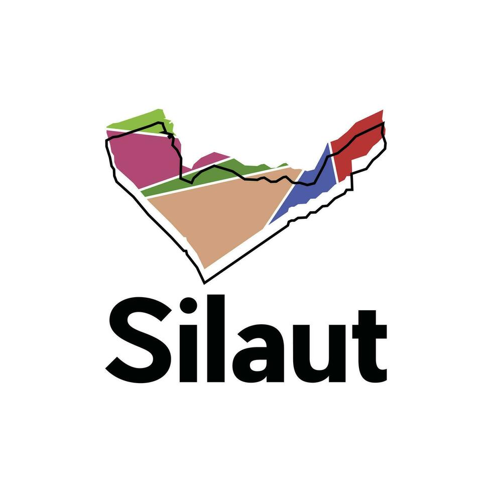 kaart - silaut stad, vector kaart van Indonesië landen, geïsoleerd Aan wit achtergrond, voor uw ontwerp, bedrijf en enz