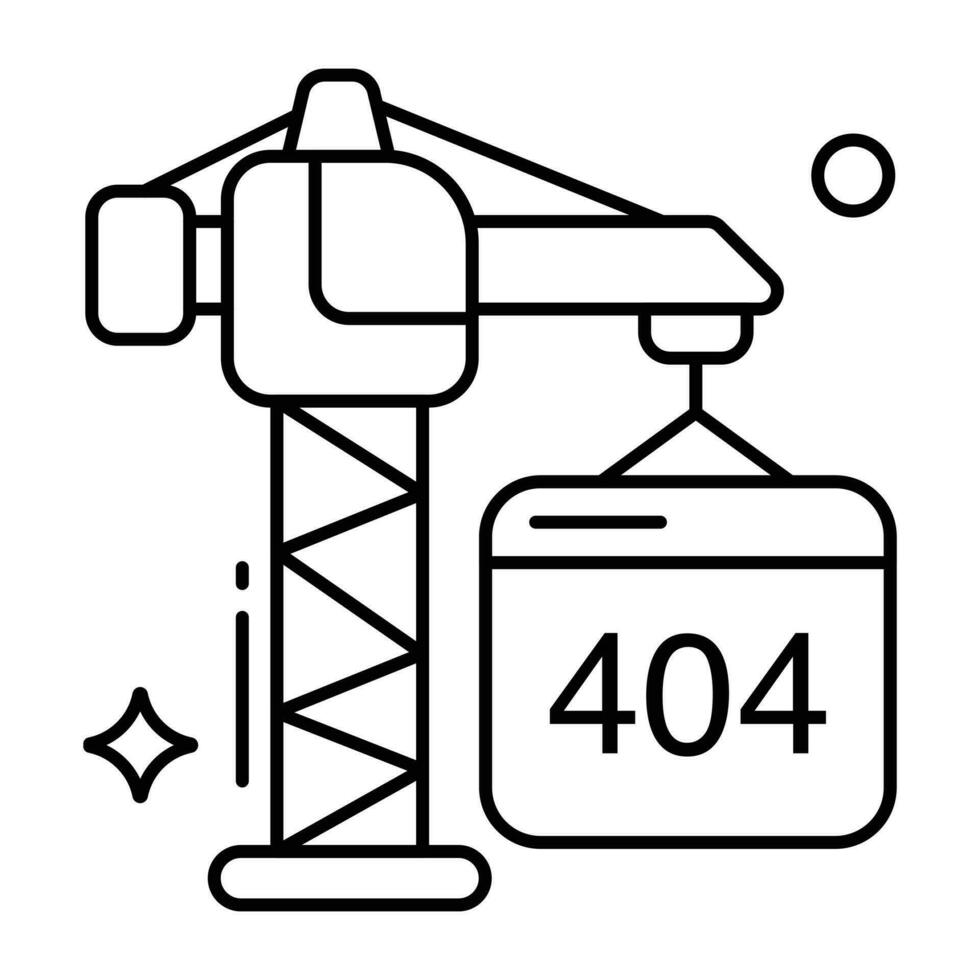 een creatief ontwerp vector van fout 404