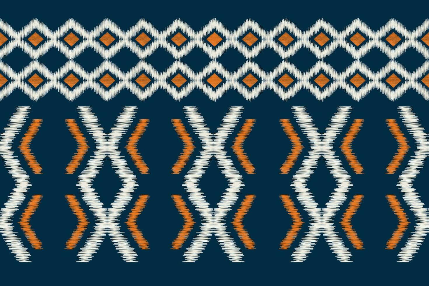 etnisch ikat kleding stof patroon meetkundig stijl.afrikaans ikat borduurwerk etnisch oosters patroon blauw achtergrond. abstract,illustratie,textuur,kleding,frame,decoratie,motief. vector