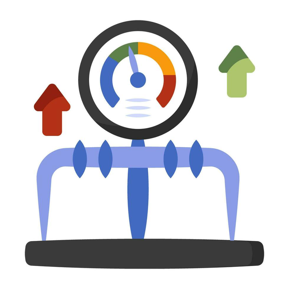 een icoon ontwerp van manometer vector