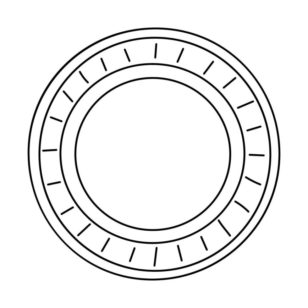 gemakkelijk wijnoogst hand- getrokken tekening kader of grens vector