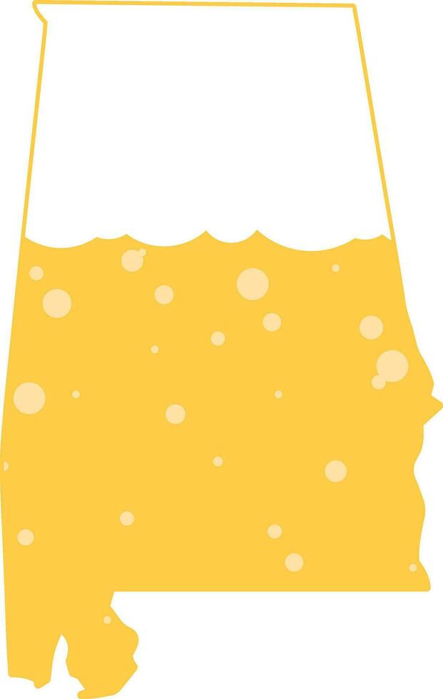 drinken ambacht bier brouwen likeur patroon vector illustratie grafisch bubbels schuim Alabama