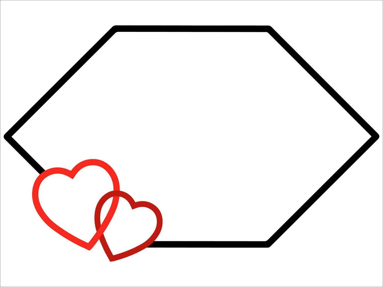 liefde kader achtergrond voor Valentijn dag vector