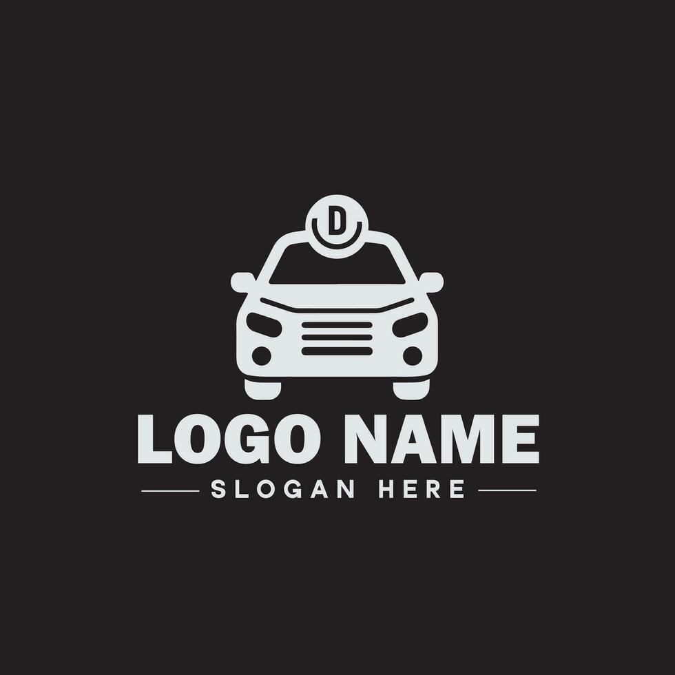 automotive logo auto winkel logo auto handel logo auto reparatie logo icoon schoon vlak modern minimalistische bedrijf voertuig logo bewerkbare vector