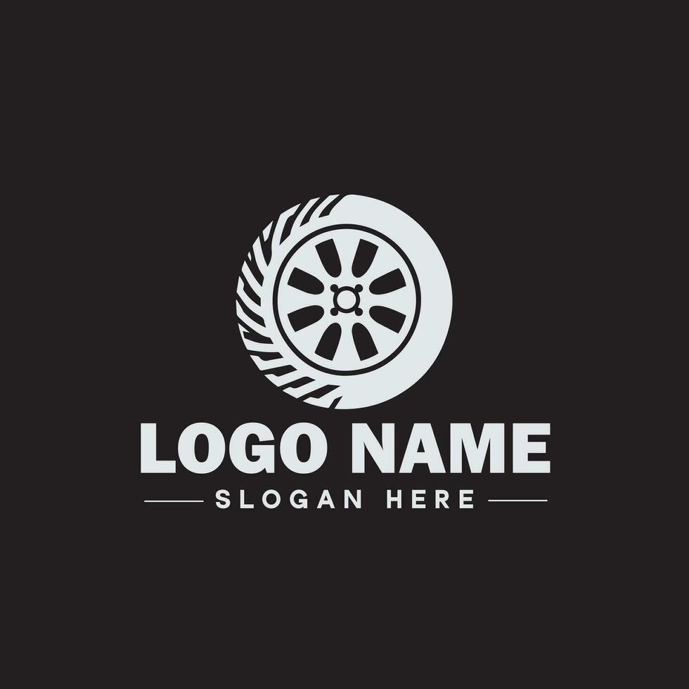 automotive logo auto winkel logo auto handel logo auto reparatie logo icoon schoon vlak modern minimalistische bedrijf voertuig logo bewerkbare vector