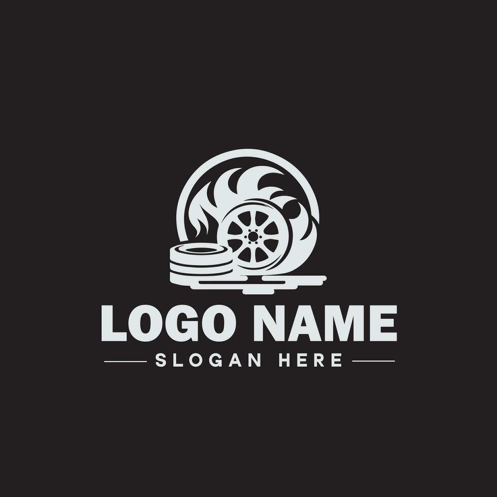 automotive logo auto winkel logo auto handel logo auto reparatie logo icoon schoon vlak modern minimalistische bedrijf voertuig logo bewerkbare vector