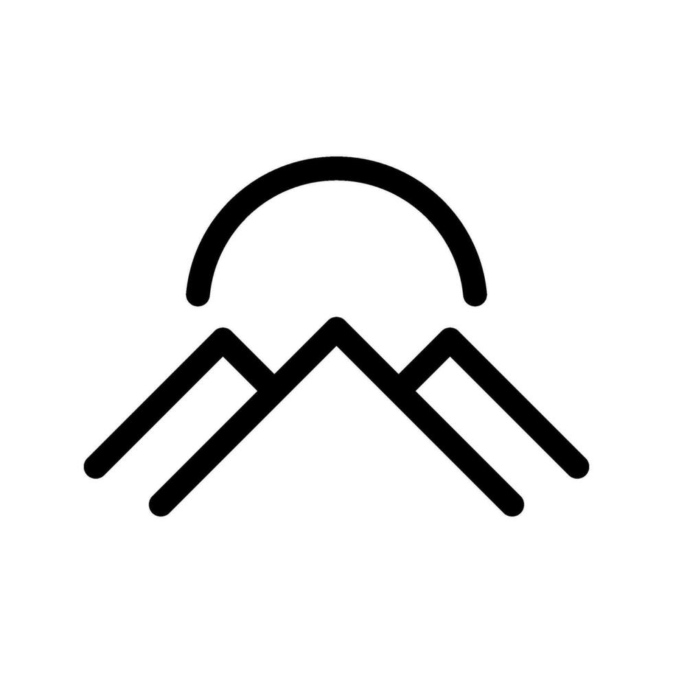 landschap icoon vector symbool ontwerp illustratie
