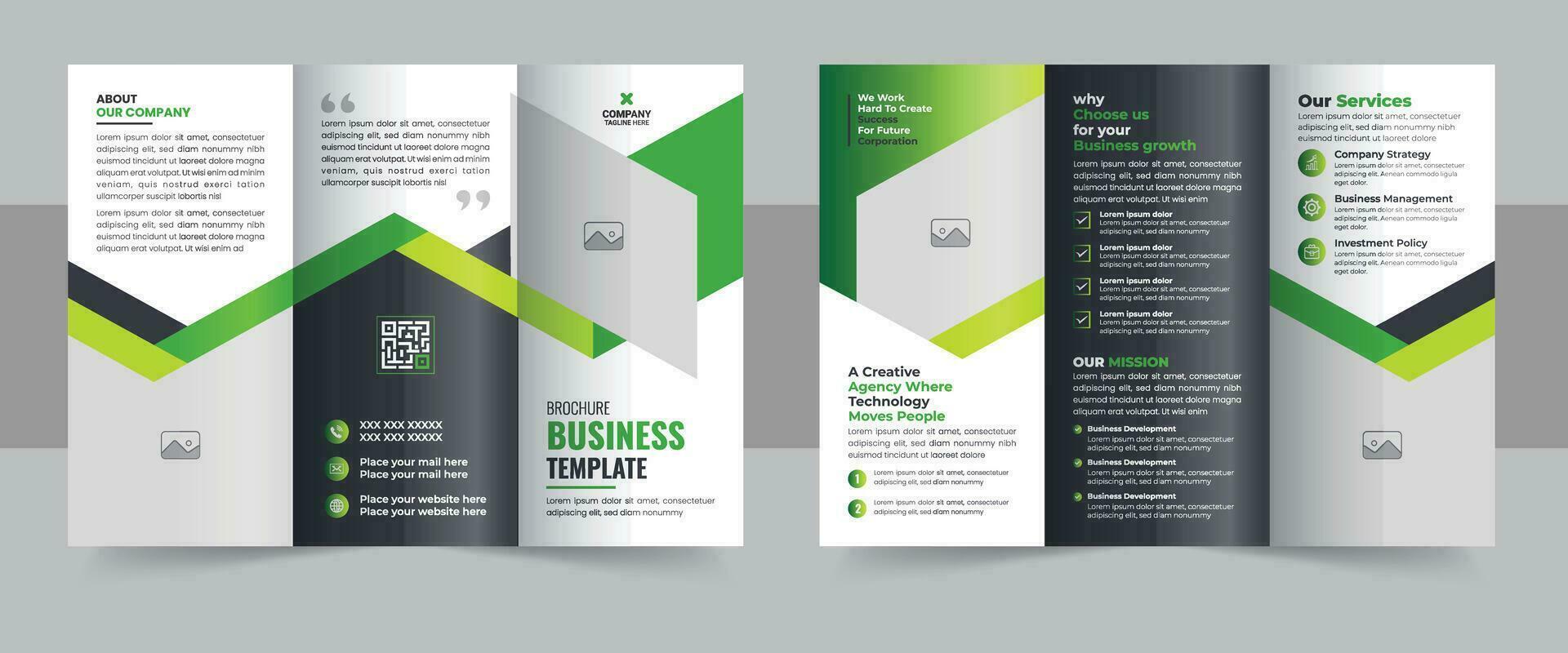 modern drievoud bedrijf brochure sjabloon, zakelijke bedrijf drievoud brochure sjabloon, zakelijke bedrijf brochure drievoud sjabloon ontwerp vector