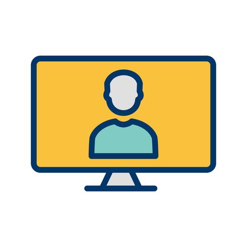 Online werk Vector Icon