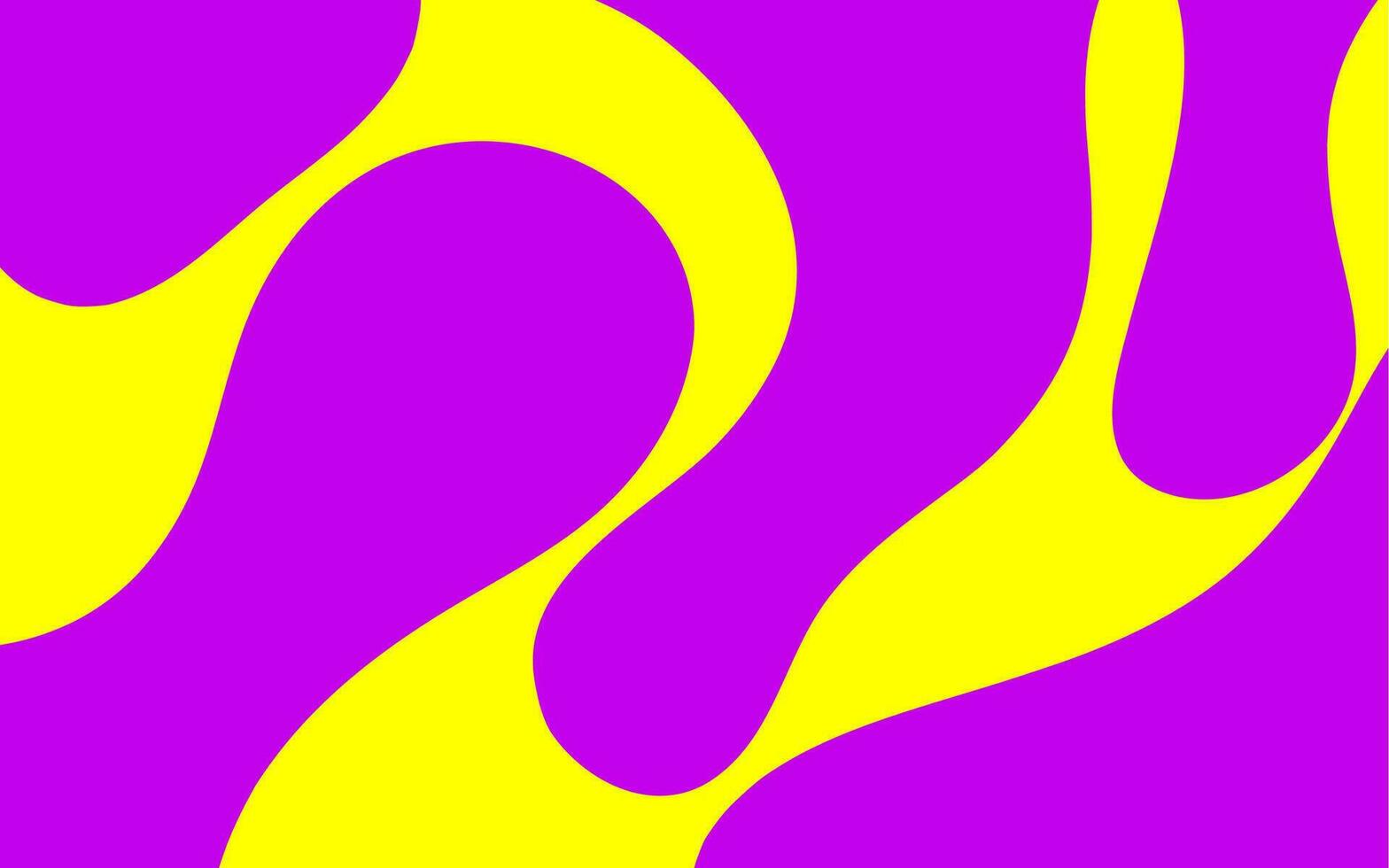 een Purper en geel golvend patroon vector