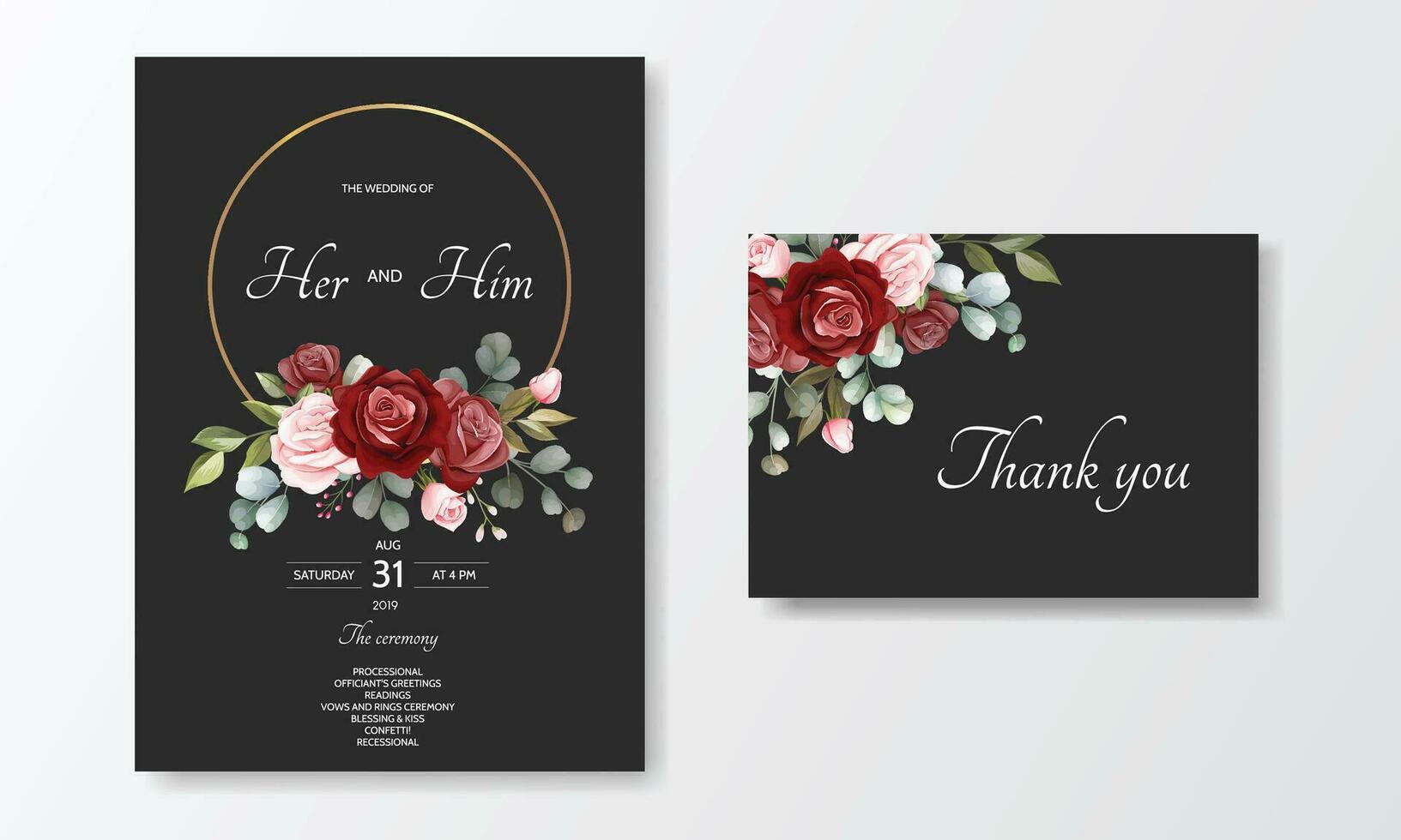 hand- getrokken bloemen bruiloft uitnodiging kaart vector