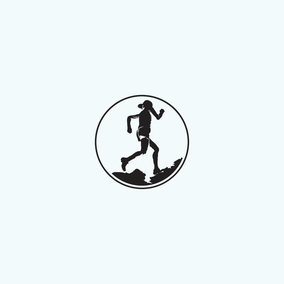 spoor rennen logo vector