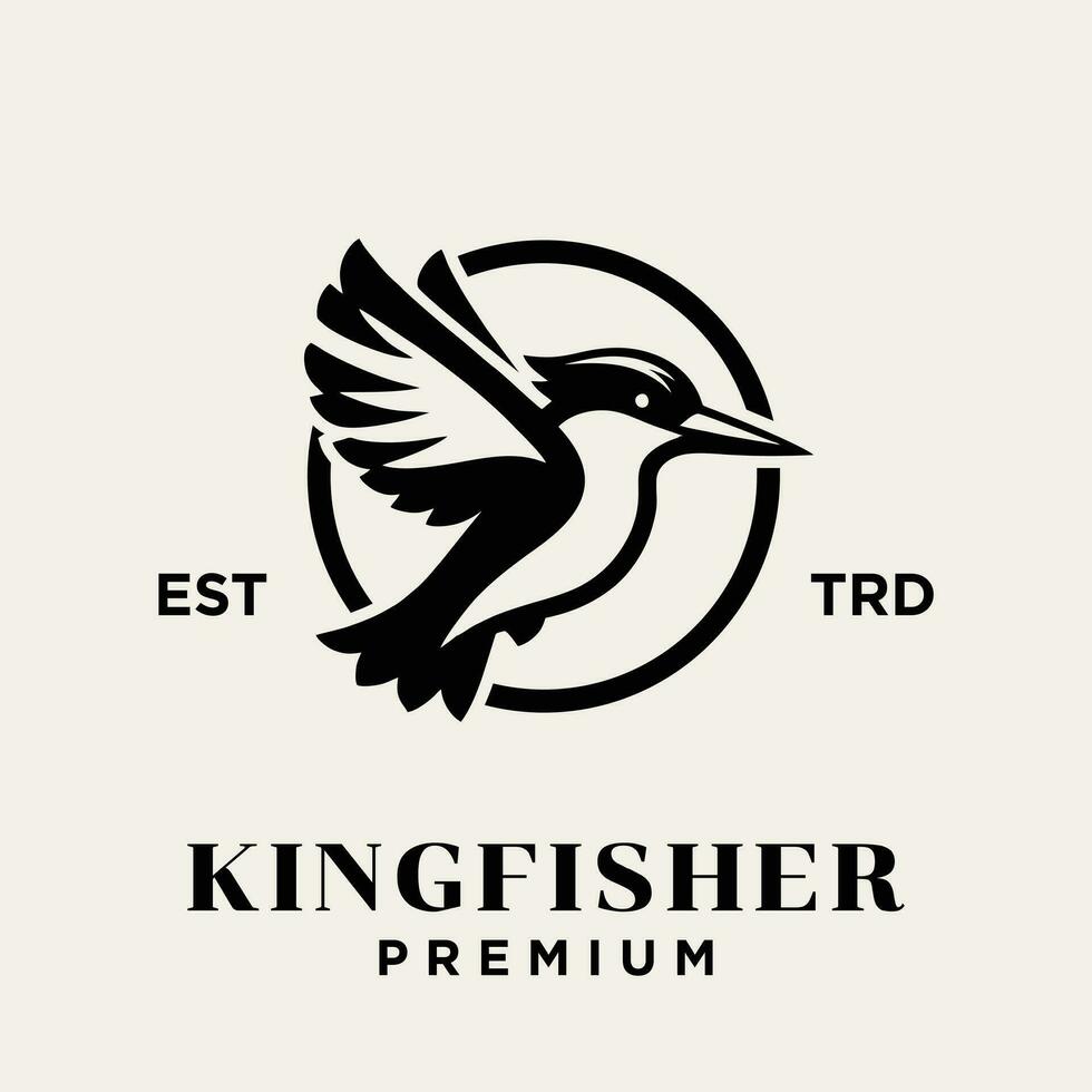 ijsvogel vogel logo icoon ontwerp illustratie vector
