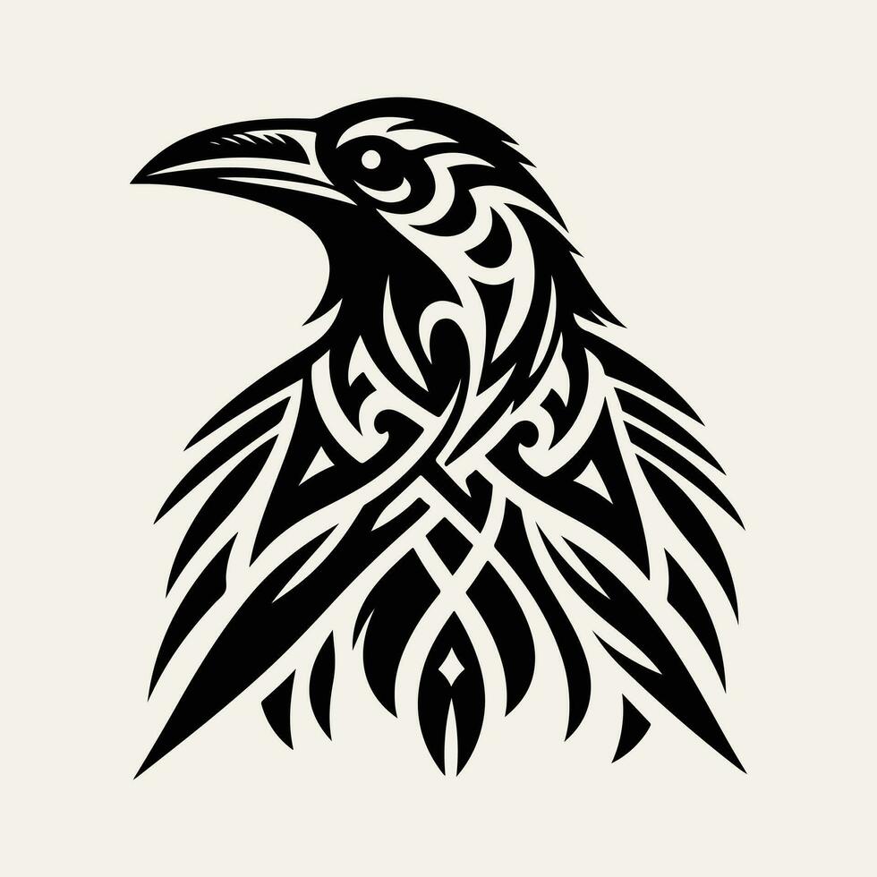 raaf tribal tatoeëren logo icoon ontwerp vector