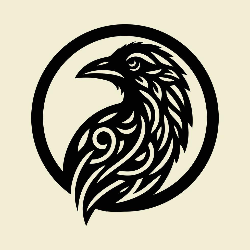 raaf tribal tatoeëren logo icoon ontwerp vector