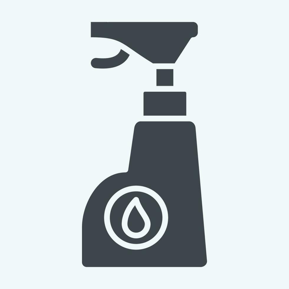 icoon chemie. verwant naar wasserij symbool. glyph stijl. gemakkelijk ontwerp bewerkbaar. gemakkelijk illustratie vector