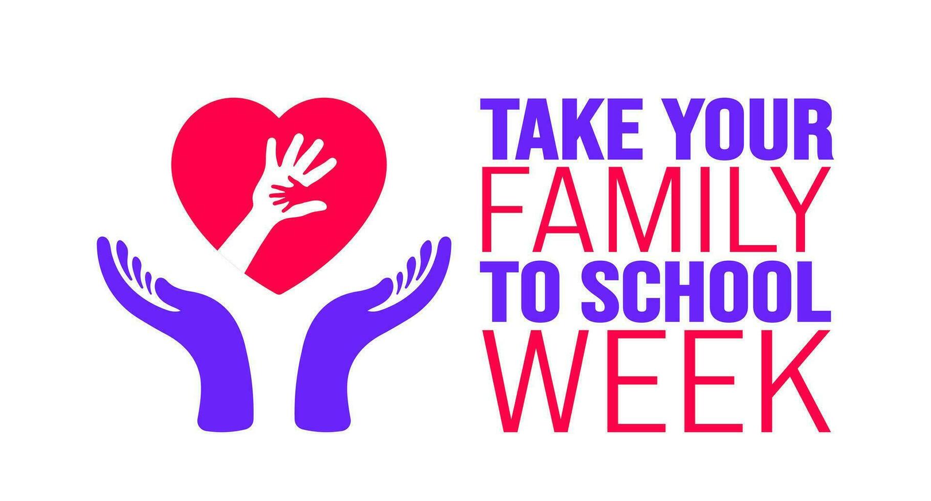 februari is nemen uw familie naar school- week achtergrond sjabloon. vakantie concept. achtergrond, banier, aanplakbiljet, kaart, en poster ontwerp sjabloon met tekst opschrift en standaard- kleur. vector