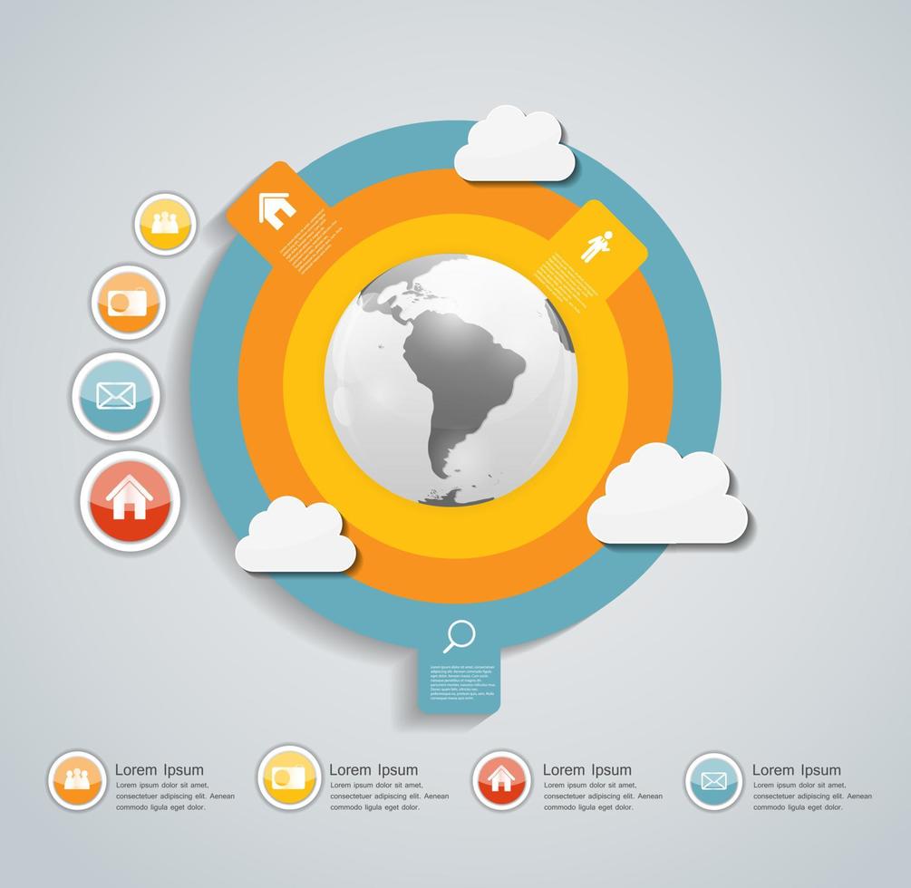 infographic sjablonen voor zakelijke vectorillustratie. eps10 vector