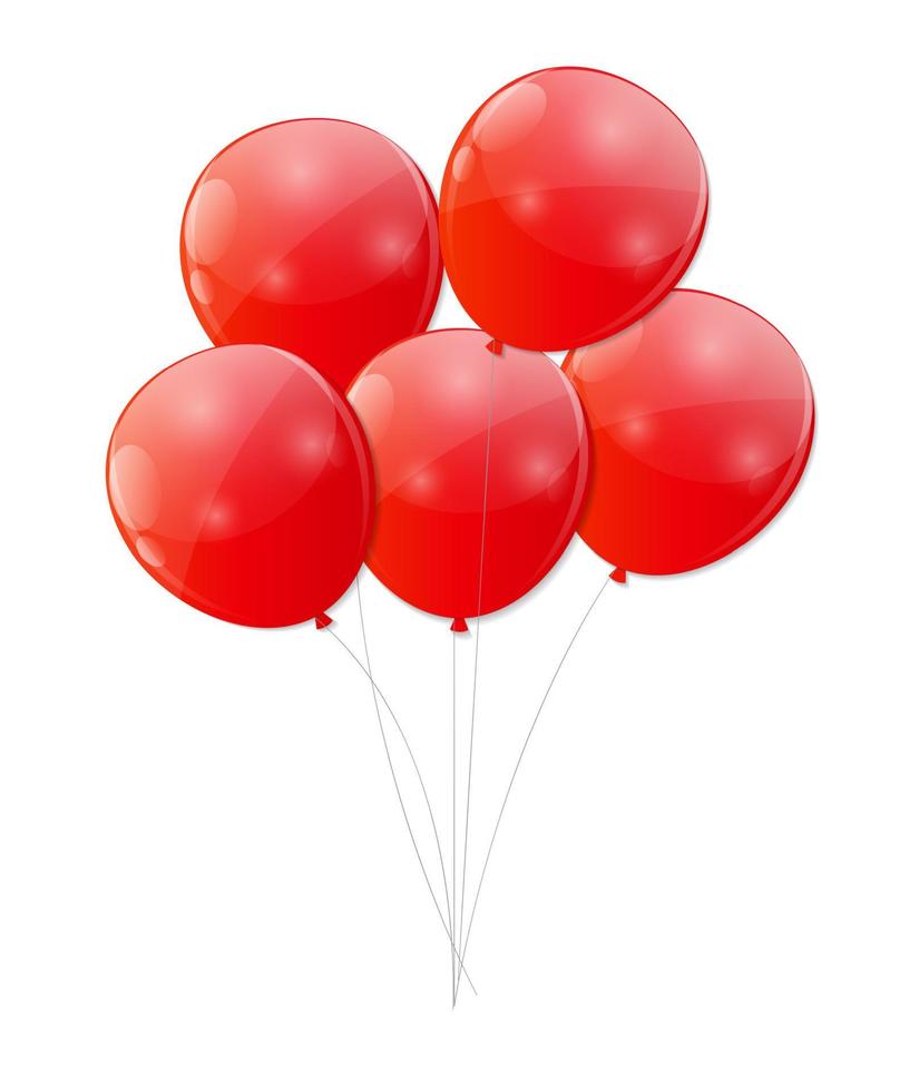 kleur glanzend ballonnen achtergrond vectorillustratie vector