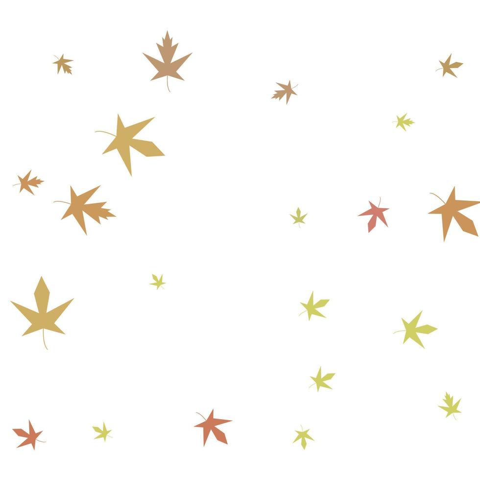 herfst esdoorn confetti. eenvoudige herfst achtergrond vector