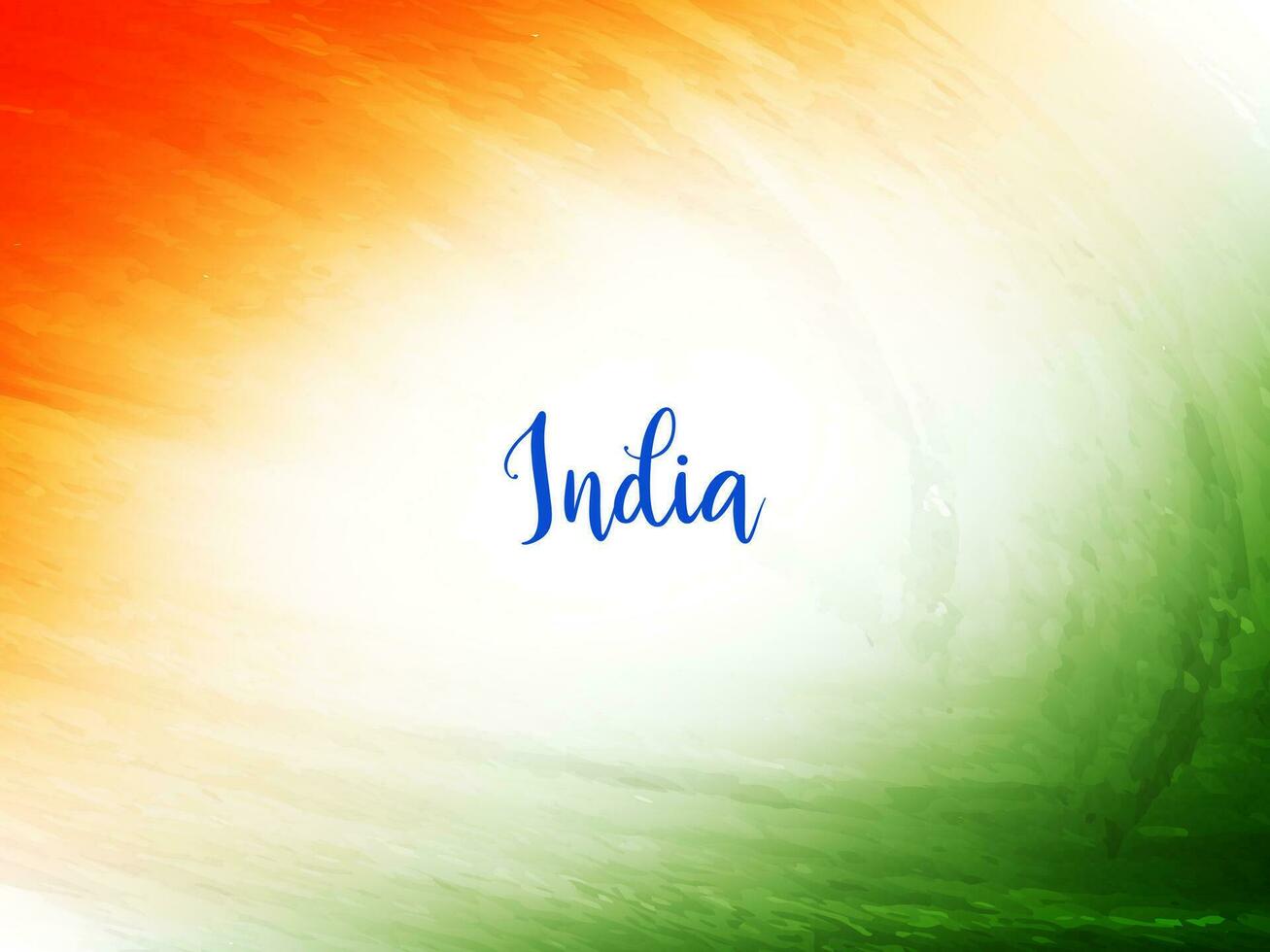 Indisch vlag thema republiek dag waterverf structuur ontwerp achtergrond vector
