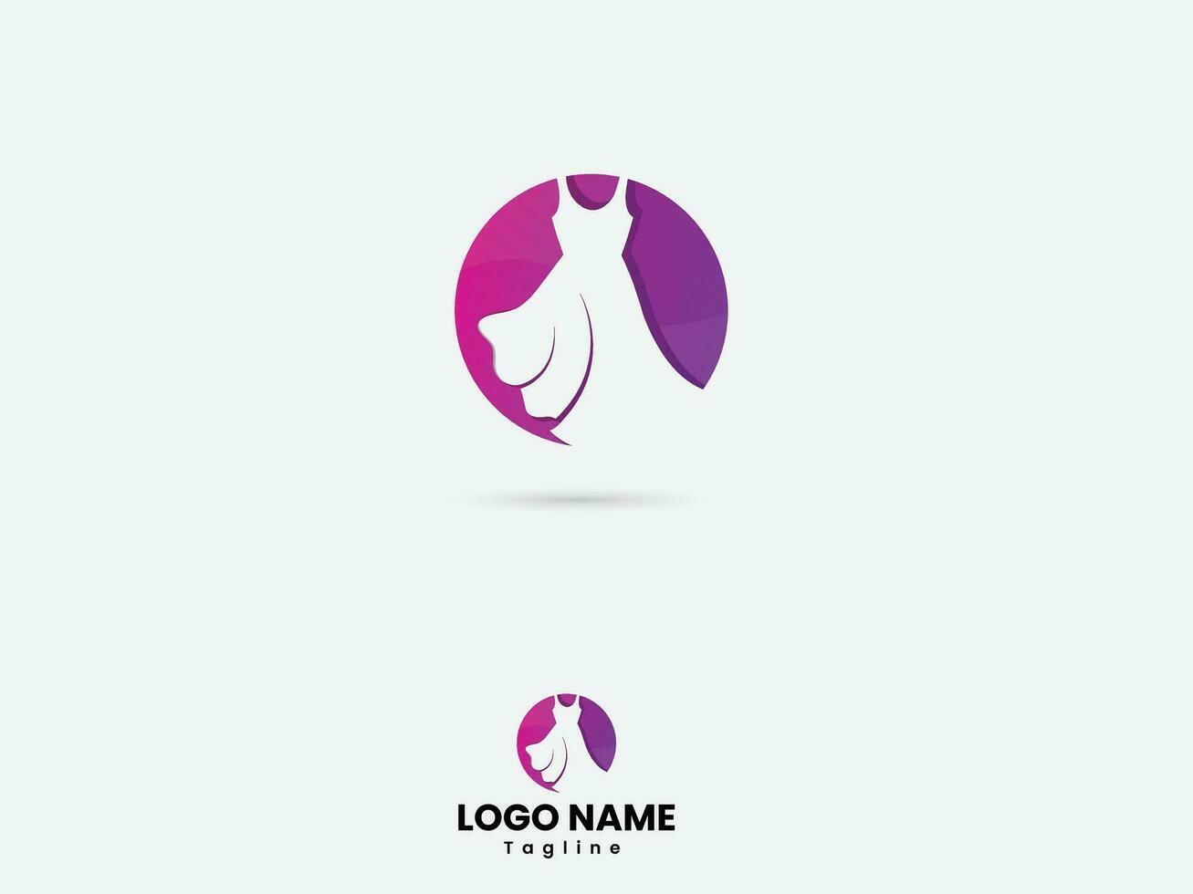 mode kleding logo ontwerp. roze. mode jurk. markt. jurk op te slaan. kleding logo. vrouw jurk winkel. premie. meisje vector