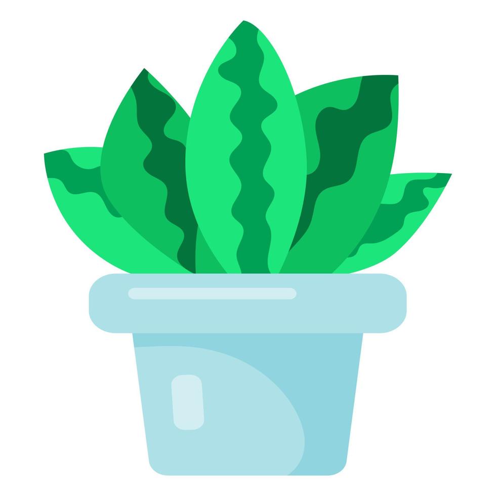 schattige cactus in pot, grappige print in cartoon vlakke stijl. huis succulente installatie illustratie. exotische en tropische planten. print voor boeken, planner, kleding, textiel, design en decor vector