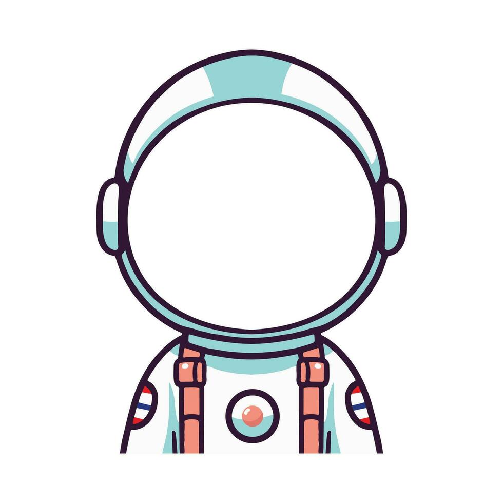 tekenfilm astronaut helm tekening teken vector