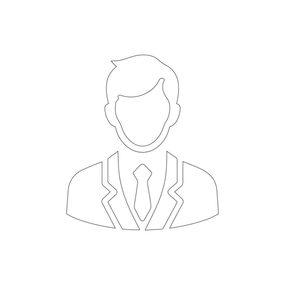vector illustratie van een Mens in bedrijf