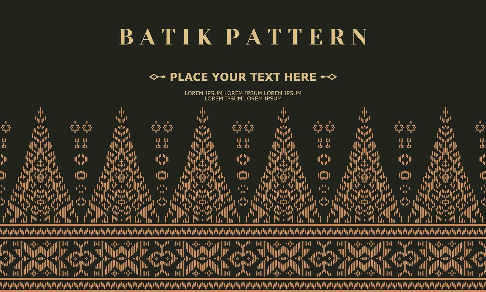 luxe en elegant vector batik patroon sjabloon vector