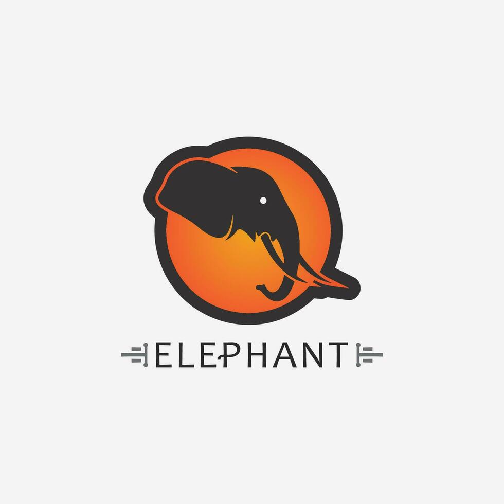 olifant logo vector illustrator ontwerpsjabloon